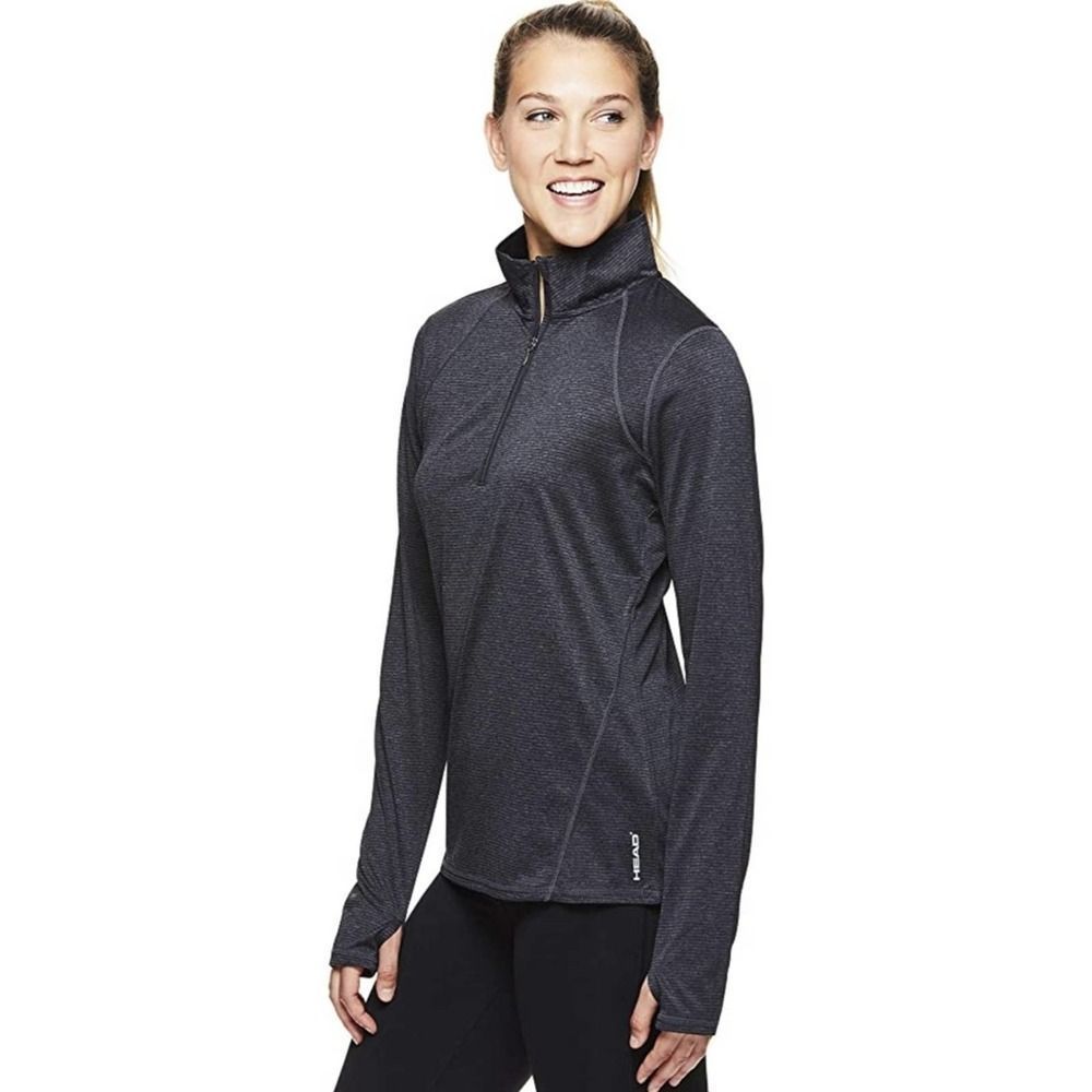 HEAD 1/2 Zip Up Pullover Workout Jacket Top Large